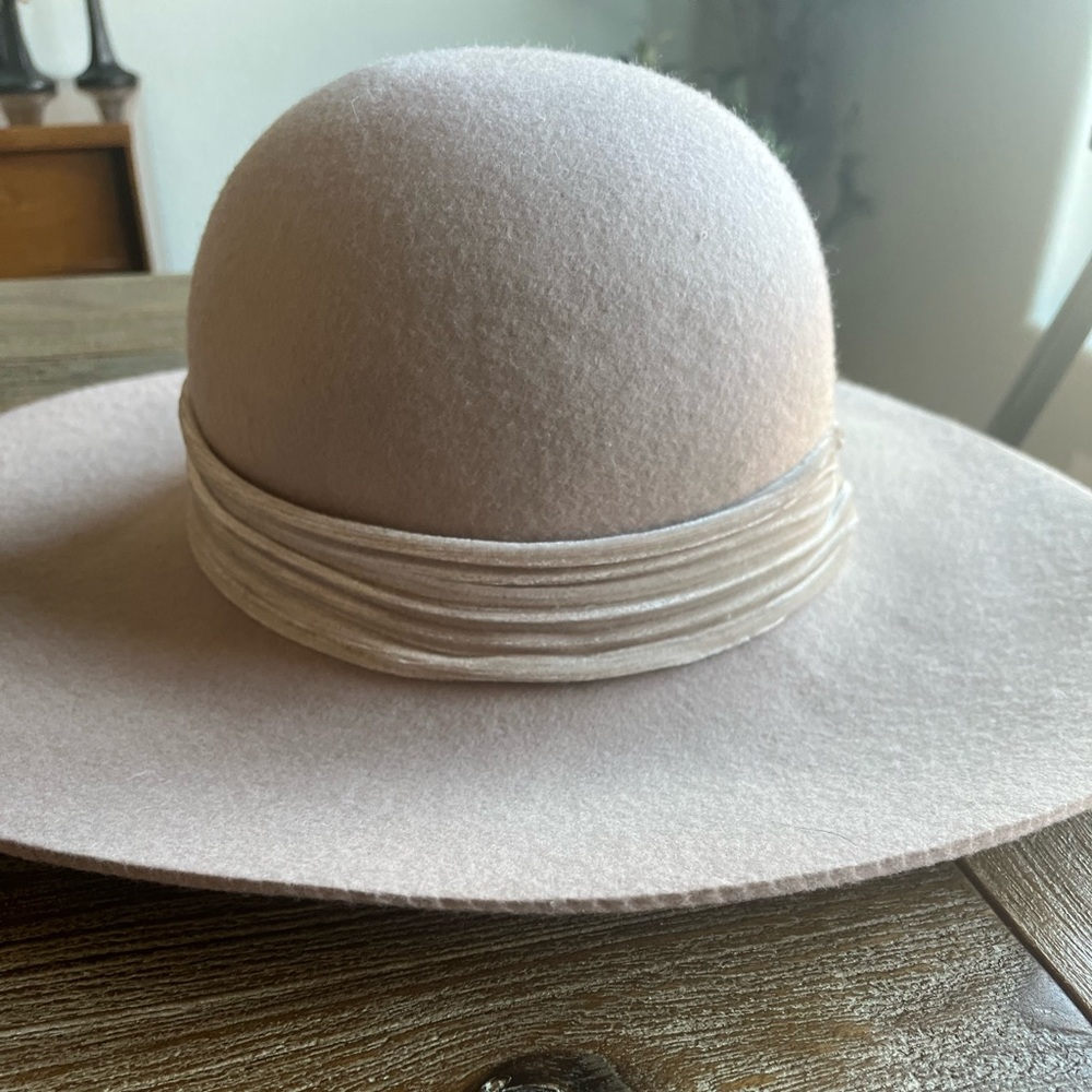 100% Wool Floppy Hat with Velvet Band